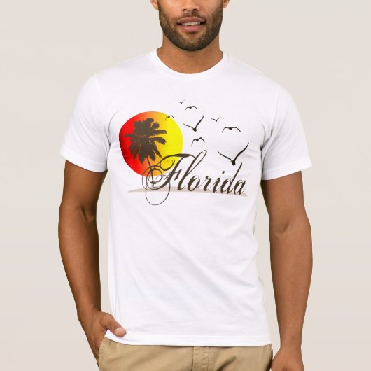 Sonnige Florida-Sonnenuntergänge T-Shirt (Vorderseite)