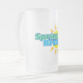 Sonnige Frühlingspause - Mattglas Bierglas (Vorderseite Links)