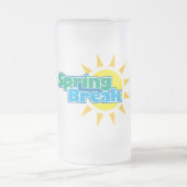 Sonnige Frühlingspause - Mattglas Bierglas (Mittel)