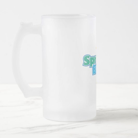 Sonnige Frühlingspause - Mattglas Bierglas (Links)