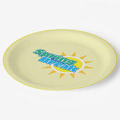 Sonnige Frühlingspause - Pappteller (Schrägansicht)