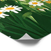 Sonnige Garten-Abschlussfeier Poster (Ecke)