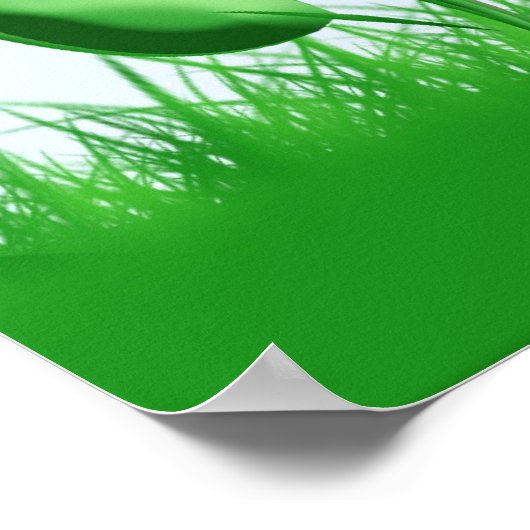 Sonnige Gartenansicht Poster (Ecke)