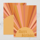 Sonnige Geburtstagskarte (Vorne/Hinten)