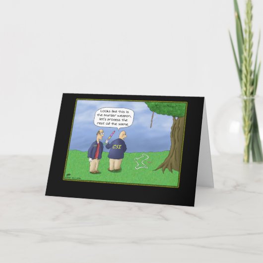 Sonnige Geburtstagskarten: CSI Piñata Karte (Vorderseite)