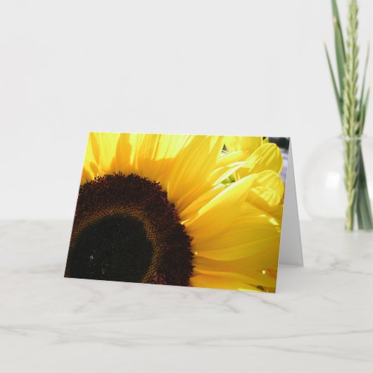 Sonnige Gedanken Karte (Vorderseite)