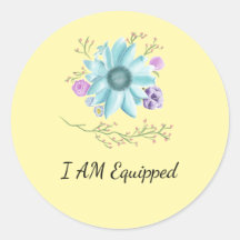 Sonnige gelbe Aufkleber Inspirational Ich bin ausg