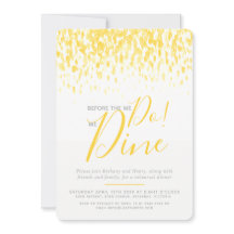 Sonnige gelbe Daunenkunst Probe Dinner bevor wir t