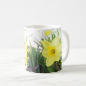 Sonnige gelbe Narzisse Kaffeetasse (VorderseiteRechts)