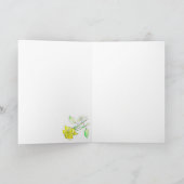 Sonnige Gelbe Rosenkarte Karte (Innenseite)