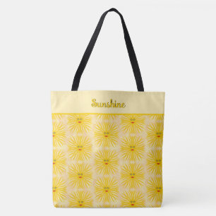 Sonnige gelbe rote Sonne Gesicht Kinder Strand dru Tasche