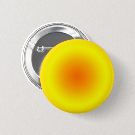 Sonnige gelbe u. orange Kreissteigung Button (Vorne & Hinten)