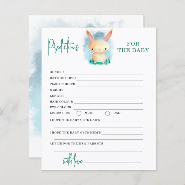 Sonnige geschlechtsneutrale Vorhersage für die Bab (Vorne/Hinten)