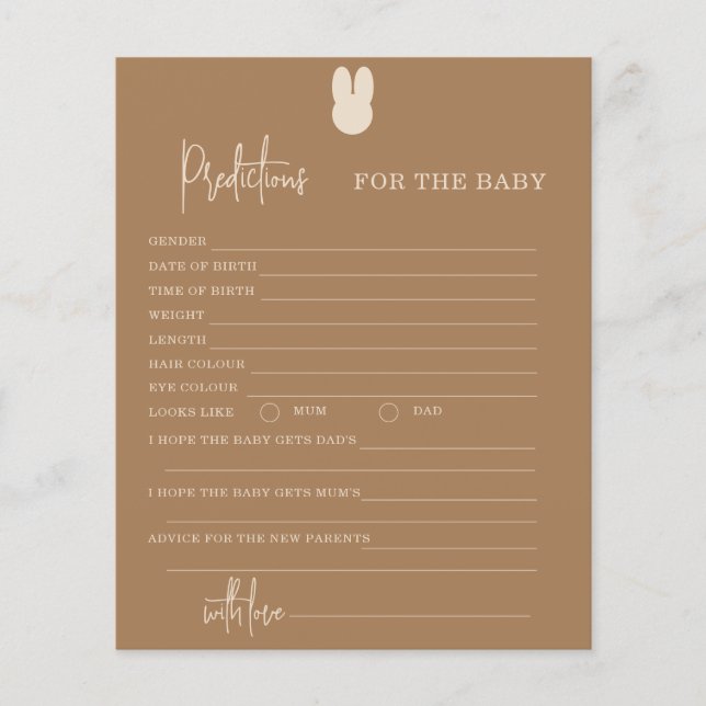 Sonnige geschlechtsneutrale Vorhersage für die Bab (Vorderseite)