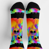 Sonnige Gesichter in schwarzer Brille Socken (Oben)