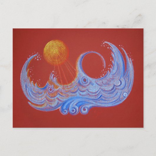 Sonnige Gewässer - Postkarte (Vorderseite)