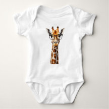 Sonnige Giraffe mit Brille