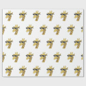 Sonnige Giraffe mit Sonnenbrille-Illustration Geschenkpapier (Flach)