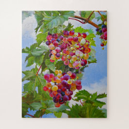 Sonnige Grapevine - Farbenfrohe Trauben Puzzle