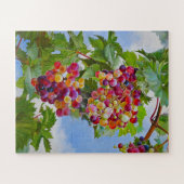 Sonnige Grapevine - Farbenfrohe Trauben Puzzle (Horizontal)