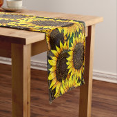 Sonnige große Sonnenblumenmuster Kurzer Tischläufer (Beispiel)