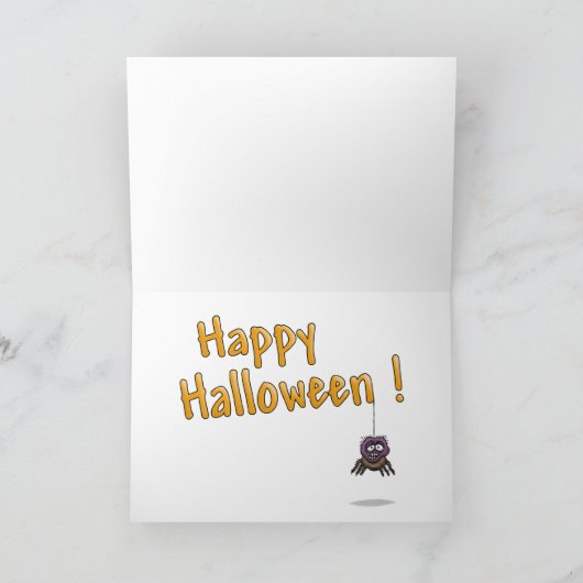 Sonnige Halloween-Karten: Pumpkin-Perspektive Karte (Innenseite)