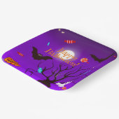 Sonnige Halloween-Kreaturen und Bonbons Pappteller (Gewinkelt)