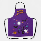 Sonnige Halloween-Kreaturen und Bonbons Schürze (Vorderseite)