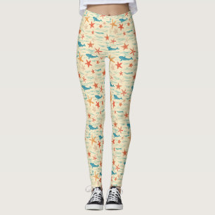 Sonnige Haut, Ozeanwellen, Tropische Vibes Leggings