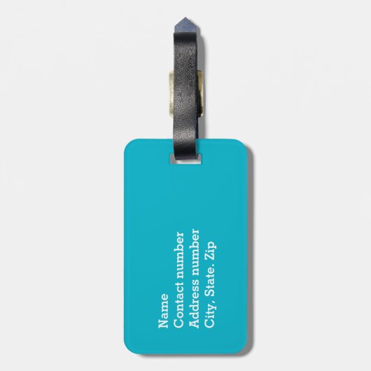 Sonnige helle Sonnenblume Gepäckanhänger (Rückseite vertikal)