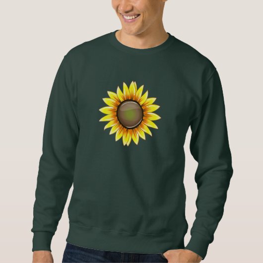 Sonnige helle Sonnenblume Sweatshirt (Vorderseite)