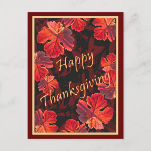 Sonnige Herbstlaube Postkarte