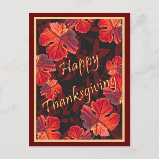 Sonnige Herbstlaube Postkarte (Vorderseite)