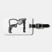 Sonnige Hochzeit got Gepäckanhänger (Vorderseite horizontal)