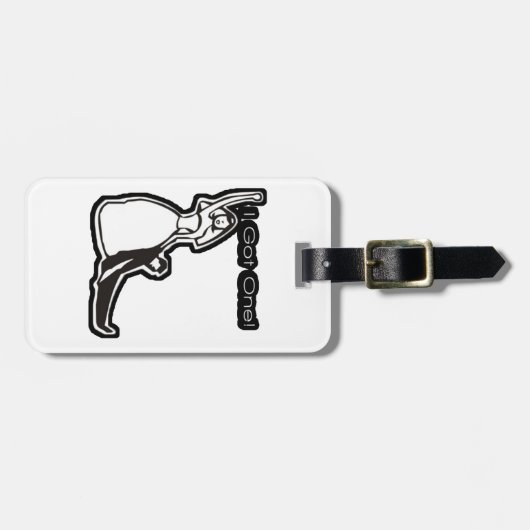 Sonnige Hochzeit got Gepäckanhänger (Vorderseite horizontal)