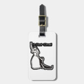 Sonnige Hochzeit got Gepäckanhänger (Vorderseite vertikal)