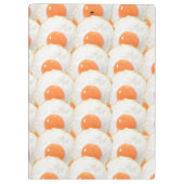 Sonnige Hühnereier Klemmbrett (Rückseite)