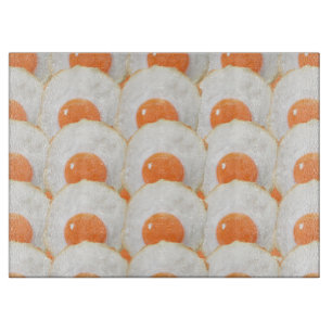 Sonnige Hühnereier Schneidebrett