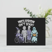 Sonnige Inklusion ist kein Beängstigender Lehrer H Einladung (Stehend Vorderseite)