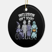 Sonnige Inklusion ist kein Beängstigender Lehrer H Keramik Ornament (Links)