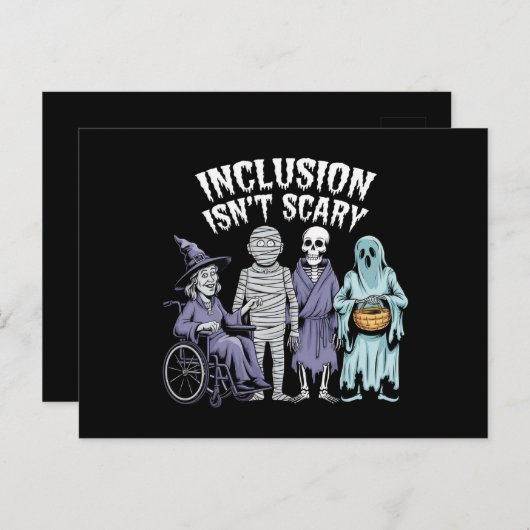 Sonnige Inklusion ist kein Beängstigender Lehrer H Postkarte (Vorne/Hinten)