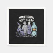 Sonnige Inklusion ist kein Beängstigender Lehrer H Serviette (Vorderseite)