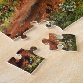 Sonnige, irische Straße mit Sinti und Roma Vanner  Puzzle (Seite)