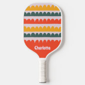 Sonnige Jakobsmuscheln Pickleball Schläger (Vorderseite)