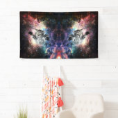 Sonnige Katze im Weltraum Banner (Insitu)