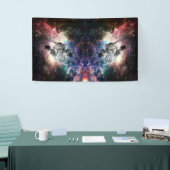 Sonnige Katze im Weltraum Banner (Messeveranstaltung)