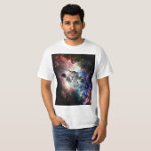 Sonnige Katze im Weltraum T-Shirt (Vorne ganz)