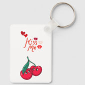 Sonnige Kirschen in der Liebe. Schlüsselanhänger (Rückseite)