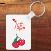Sonnige Kirschen in der Liebe. Schlüsselanhänger (Rückseite)