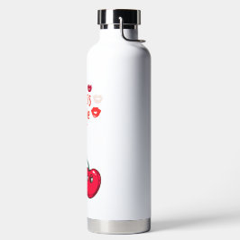 Sonnige Kirschen in der Liebe. Trinkflasche